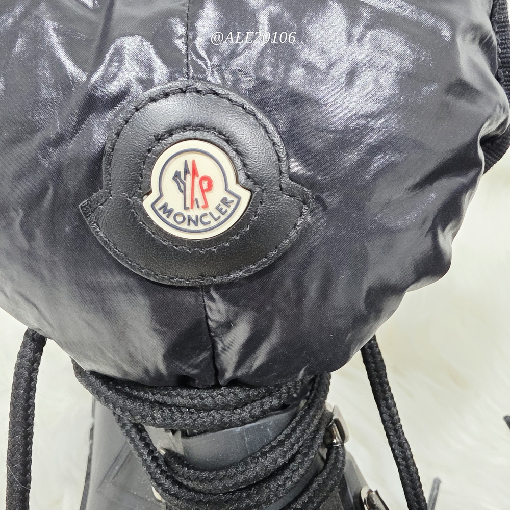 Moncler Women's Après Ski Snow Boots Black EU 38  Insulated Alpine Winter - Picture 11 of 16